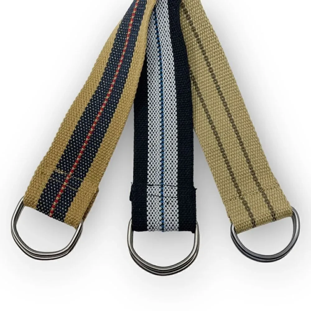 Tactical Military Heavy Duty Riggers Uniform Belt Lot of 3 Striped